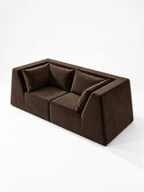 Modo 2 Piece (86") High-Arm Sofa - Velvet - Portobello