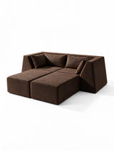 Modo 2 Piece (86") High-Arm Sofa - Velvet - Portobello