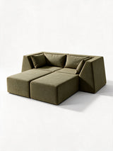 Modo 2 Piece (86") High-Arm Sofa - Performance Fabric - Sage