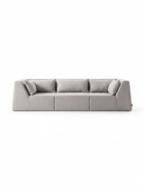 Modo 3 Piece (126") High-Arm Sofa - Performance Fabric - Natural