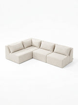 Modo 4 Piece Sectional (Armless) - Boucle
