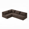 Modo 4 Piece Sectional (Armless) - Mocha