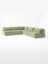 Modo 5 Piece Sectional (Armless) - Aqua