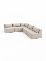 Modo 5 Piece Sectional (Armless) - Marshmallow