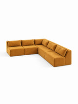 Modo 5 Piece Sectional (Armless) - Saffron
