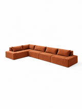 Modo 5 Piece Sectional (Classic) - Terracotta