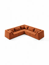 Modo 5 Piece Sectional (Corners) - Terracotta
