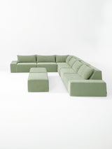 Modo 6 Piece Sectional (Classic) - Aqua
