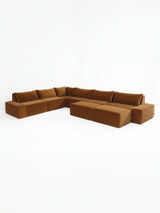 Modo 6 Piece Sectional (Classic) - Cognac