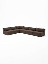 Modo 6 Piece Sectional (Armless) - Mocha