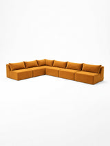 Modo 6 Piece Sectional (Armless) - Saffron