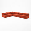 Modo 6 Piece Sectional (Armless) - Tangerine