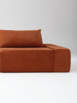 Modo 2 Piece (102") Sofa + Ottoman - Performance Fabric - Terracotta