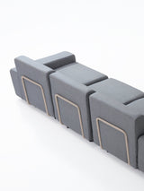 Modo 2 Seater Outdoor Sofa - Navy with Stone Aluminum