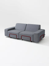 Modo 2 Seater Outdoor Sofa - Navy with Malbec Aluminum