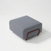 Modo Ottoman Outdoor - Navy with Malbec Aluminum