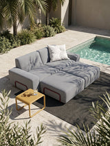Modo 2 Seater Outdoor Sofa - Navy with Malbec Aluminum