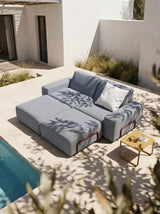 Modo 2 Seater Outdoor Sofa - Navy with Malbec Aluminum