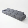 Modo 4 Seater Outdoor Sofa - Navy with Stone Aluminum