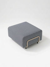 Modo Ottoman Outdoor - Navy with Stone Aluminum