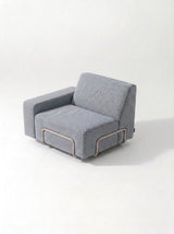 Modo Right End Outdoor - Navy with Stone Aluminum