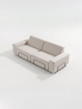 Modo 2 Seater Outdoor Sofa - Oat with Stone Aluminum