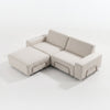 Modo 2 Seater Outdoor Sofa + Ottoman - Oat with Stone Aluminum