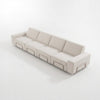 Modo 4 Seater Outdoor Sofa - Oat with Stone Aluminum