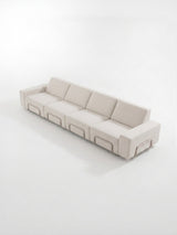 Modo 4 Seater Outdoor Sofa - Oat with Stone Aluminum