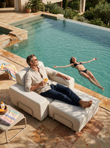 Modo Armchair Outdoor - Oat with Stone Aluminum