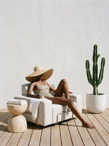 Modo Armchair Outdoor - Oat with Stone Aluminum
