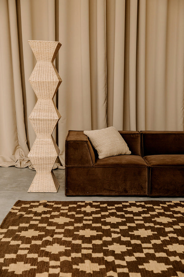 Antonia Rug Coffee & Camel | 6'6" x 9'8"