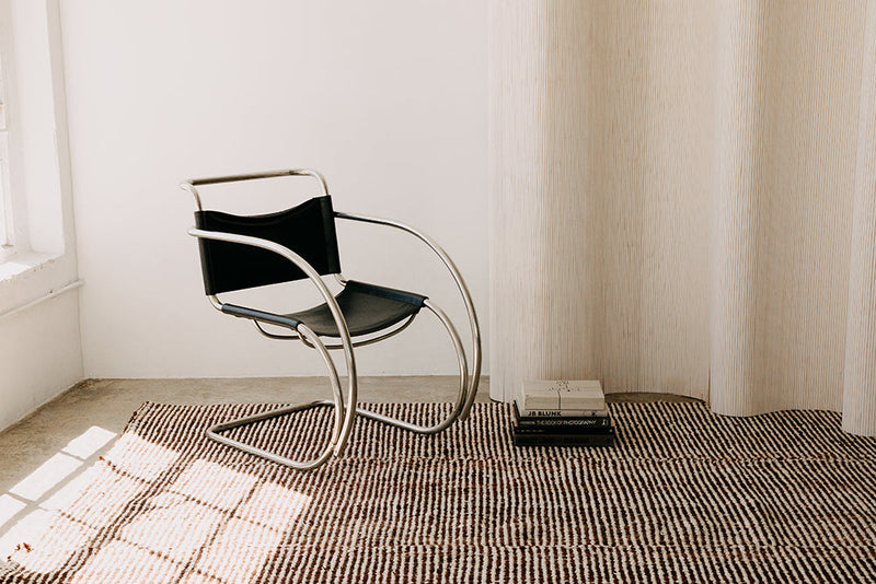 Selva Rug Burgundy & Natural White | 6'6" x 9'8"