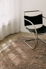 Selva Rug Burgundy & Natural White | 6'6" x 9'8"