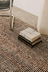 Selva Rug Burgundy & Natural White | 6'6" x 9'8"