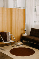 Sol Rug Bone & Chestnut | 4'6" x 6'6"