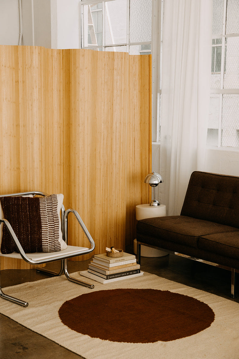 Sol Rug Bone & Chestnut | 4'6" x 6'6"