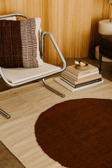 Sol Rug Bone & Chestnut | 4'6" x 6'6"