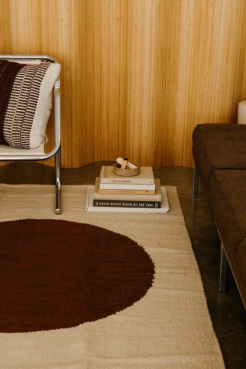 Sol Rug Bone & Chestnut | 4'6" x 6'6"
