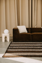 Sierra Rug Brown & Natural White | 6'8" x 8'6"
