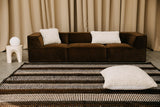 Sierra Rug Brown & Natural White | 6'8" x 8'6"