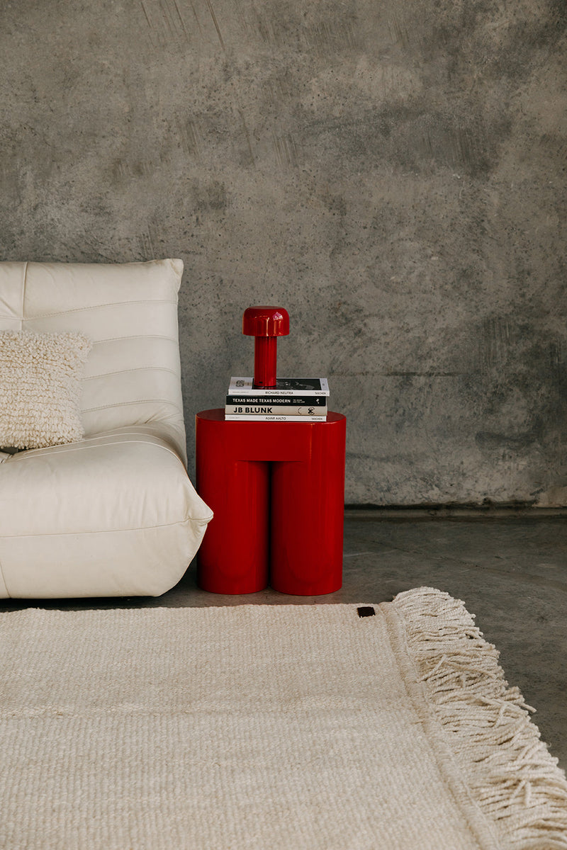 Classica + Fringe Rug Natural White | 4'6" x 6'8"