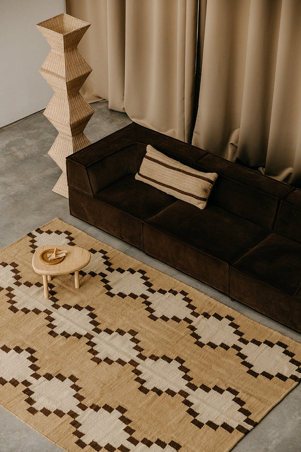 Malena Rug Camel, Bone & Coffee | 6'6" x 10'0"