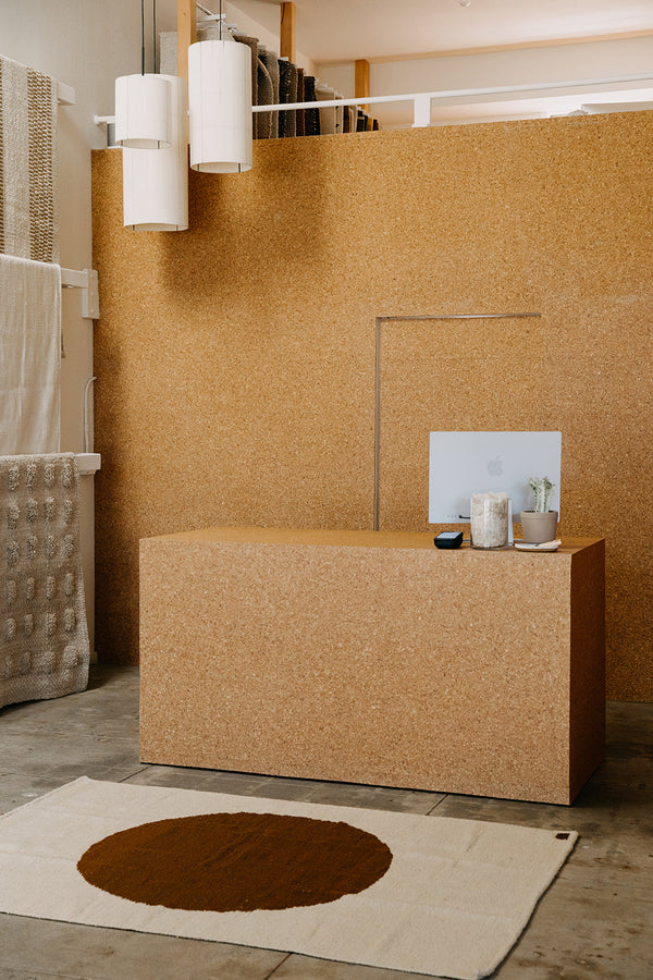 Sol Rug Bone & Chestnut | 4'6" x 6'6"