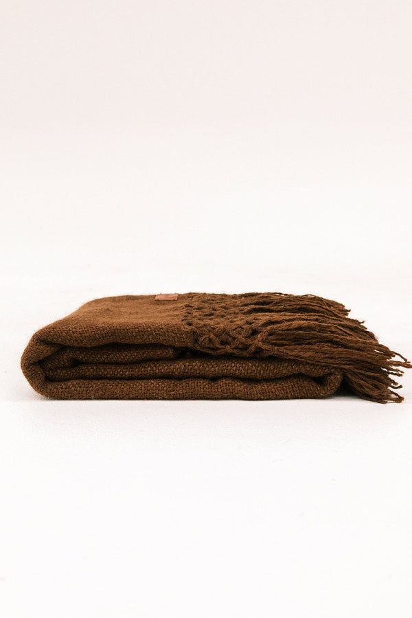 Puna Llama Throw - Tobacco