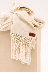 Puna Llama Throw - Natural White