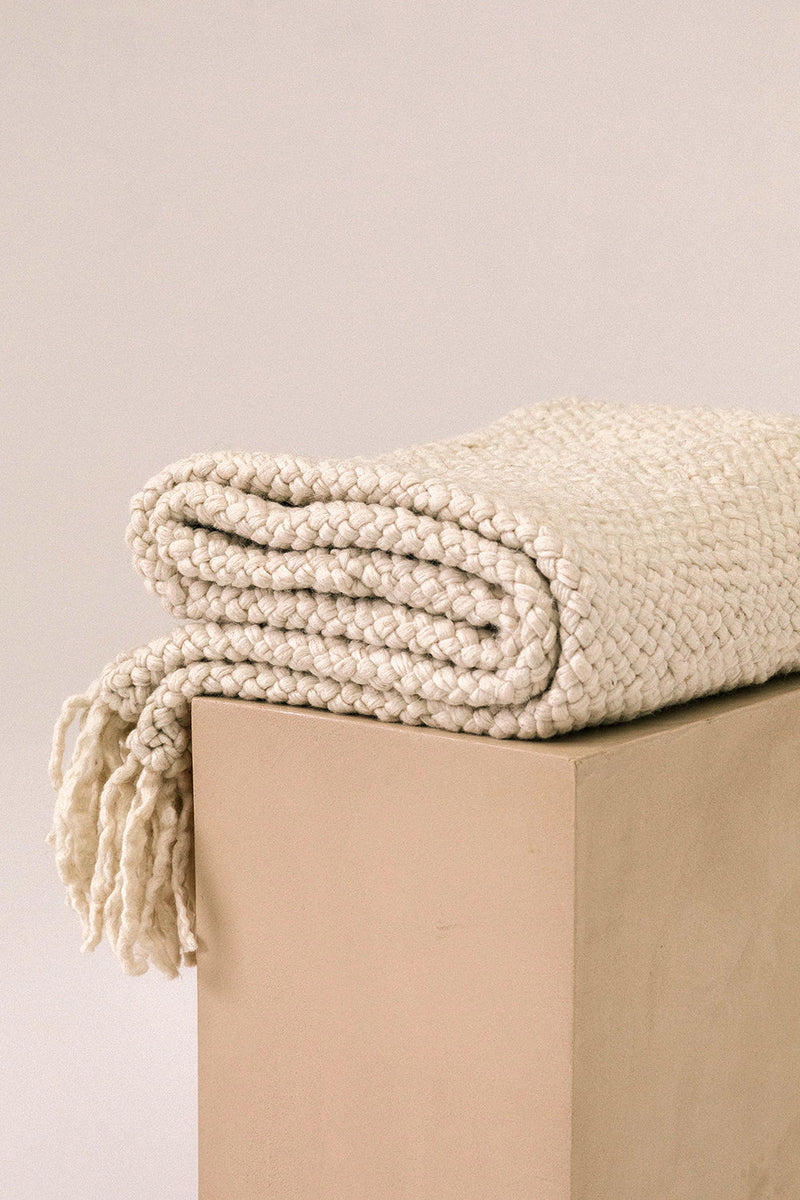 Monte Throw - Natural White