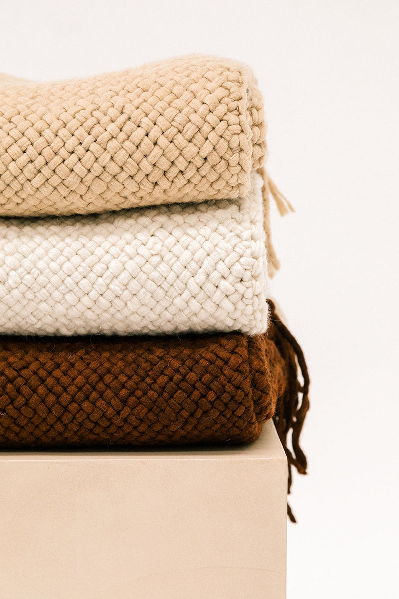 Monte Throw - Natural White