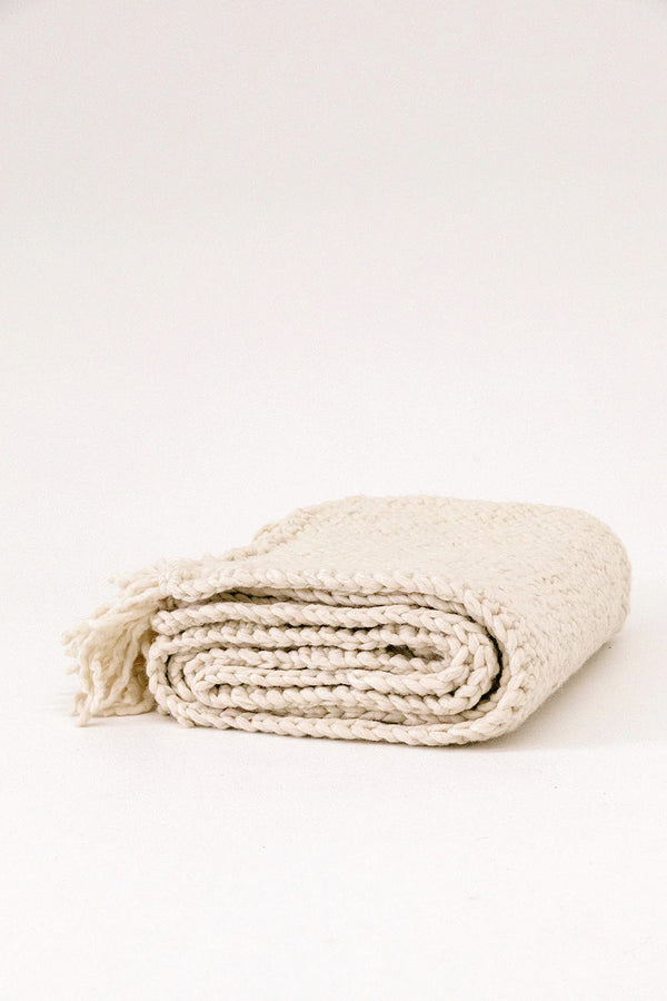 Monte Throw - Natural White