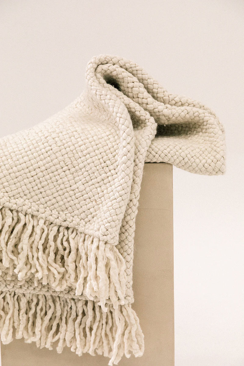 Monte Throw - Natural White